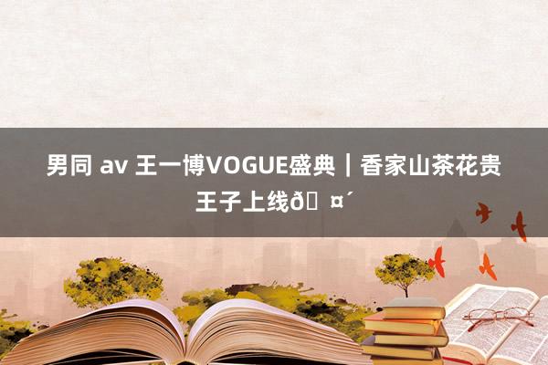 男同 av 王一博VOGUE盛典｜香家山茶花贵王子上线🤴