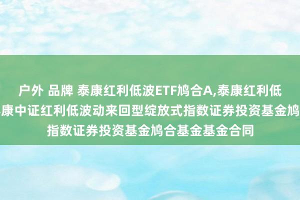 户外 品牌 泰康红利低波ETF鸠合A，泰康红利低波ETF鸠合C: 泰康中证红利低波动来回型绽放式指数证券投资基金鸠合基金基金合同